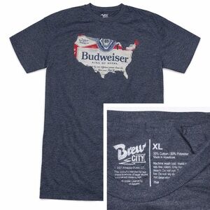 Budweiser Men's Navy Graphic Tee
